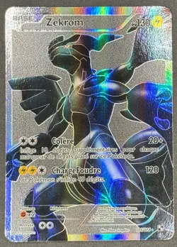 CARTE POKEMON ZEKROM 114/114 🇫🇷 FR 🇫🇷 NOIR ET BLANC - Image 1