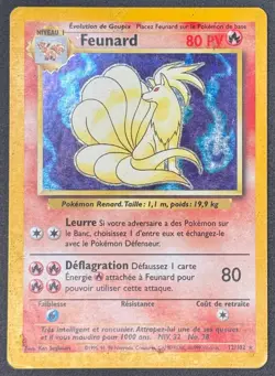 CARTE POKEMON FEUNARD 12/102 🇫🇷 FR 🇫🇷 SET DE BASE WIZARD - Image 1