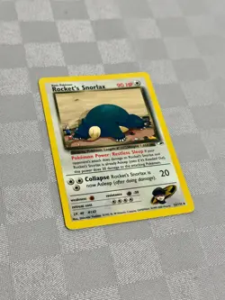 Rocket's Snorlax 33/132 Gym Heroes Regular Rare Vintage Pokemon Card 033/132 MP - Image 1