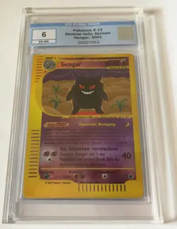 Pokemon Karte 13/165 Gengar Reverse Holo Rare (Expedition 2002) EGS 6 (PSA BGS) - Image 1