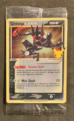 Pokemon Greninja Gold Star SWSH144 Promo Black Star Sealed Eng - Image 2