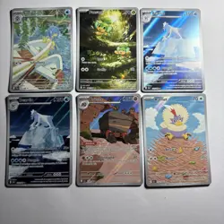 Lotto Di 6 Carte Pokemon-luce Nera-tutte Illustration Rare Nm - Image 1