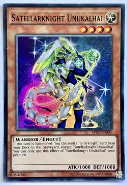 AP07-EN005 Satellarknight Unukalhai - Super Rare Unlimited Near Mint YuGiOh Card - Image 1