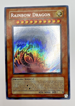 Vintage Yugioh Rainbow Dragon (TAEV-EN006 Ghost Rare Unlim) MP+ - Image 2