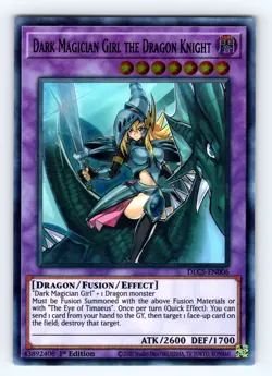 Yugioh Dark Magician Girl the Dragon Knight DLCS-EN006 Ultra Rare - VLP-NM 💎 - Image 1