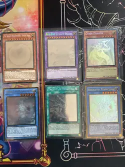 Yugioh Ghost Rare NM Collection Blue Eyes Dragon , Cyber Dragon , Winged Dragon - Image 1
