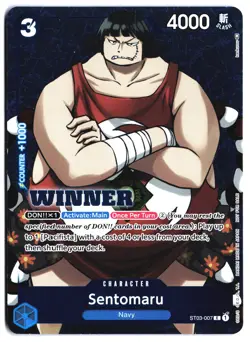 Sentomaru Winner Foil One Piece ST03-007 NM - Image 1