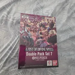 ONE PIECE DOUBLE PACK SET 7 DISPLAY A FIST OF DIVINE SPEED ENG DP07 OP11 - Image 1