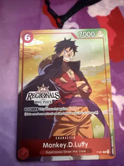 One Piece Monkey.D.Luffy P-001 Online Regional 2024 Vol. 2 NM - Image 1