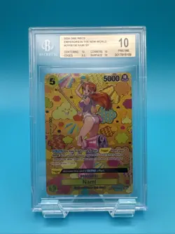 One Piece Nami SP OP08-106 Emperors in the New World OP08 BGS PRISTINE 10 - Image 1
