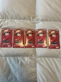 One Piece (OP-13) Carrying on His Will Sleeved Booster Packs Lot of 5 Bandai New - Image 2
