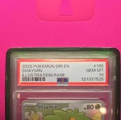 Pokemon Shaymin Holo Illustration Rare Card 185/182 2025 Destined Rivals PSA 10 - Image 4