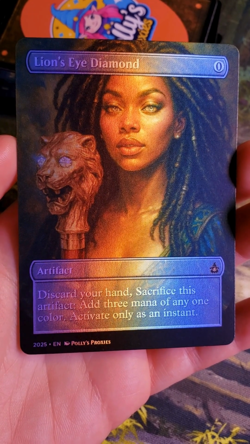 Lion's Eye Diamond FOIL Proxy Playtest Card with Custom Art Design - Image 2