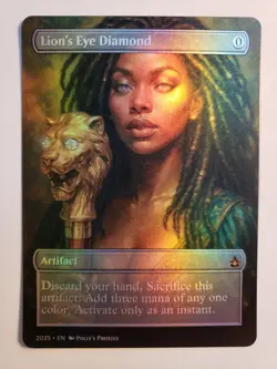 Lion's Eye Diamond FOIL Proxy Playtest Card with Custom Art Design - Image 5