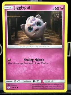 Jigglypuff Detective Pikachu Set 14/18 Holo Pokemon Card Tcg NM 2019 - Image 3