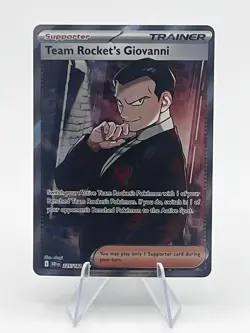 Pokemon SV10: Destined Rivals Card 225/182 Team Rocket's Giovanni Ultra Rare - Image 1