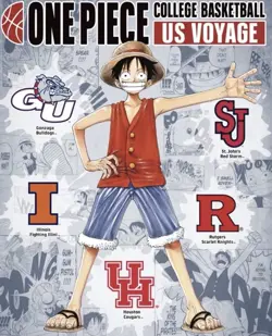 One Piece Monkey.D.Luffy US College Basketball Promo Card PRESALE - Image 1
