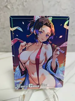 Shinobu Kocho Trading Card Waifu Goddess Story Anime Girl holo Karte Manga Full - Image 1