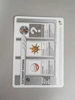 Pokemon Battle Card E Reader Ruby/Saph Gameboy Advance 2003 Guitarist Hayden - Image 2