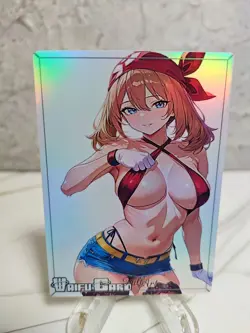 May Trading Card Waifu Goddess Story Anime Girl holo Karte Manga Full Art - Image 1