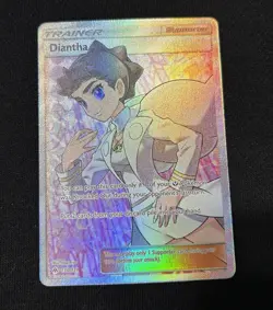 Pokemon Diantha Ultra Rare Full Art Holo SM Forbidden Light Card 130/131 - Image 1