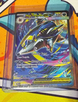 Mega Sharpedo Ex SIR 127/094 Phantasmal Flames Holo Mint Condition + Free Cards - Image 2