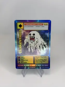 Bandai Digimon Trading Card Game St-45S Bakemon Holo 1999 LP-MP - Image 1