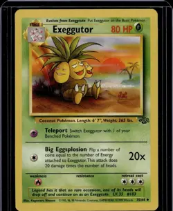 Pokemon Card Jungle Unlimited Exeggutor 35/64 NM - Image 1