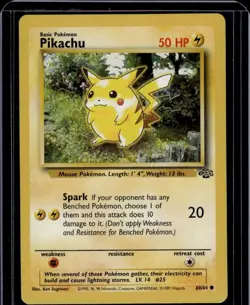 Pokemon Card Jungle Unlimited Pikachu 60/64 NM - Image 1