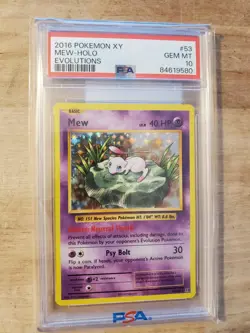 2016 Pokemon Evolutions Mew Holo PSA 10 #53 Super Rare - VERY Low POP Card - Image 2