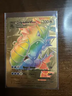 Gyrados VMAX Pokemon Trading Card Alt Art Gold Foil - Image 1