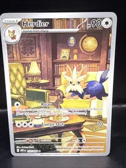 Pokemon TCG Herdier White Flare Illustration Rare Card 155/086 NM - Image 2