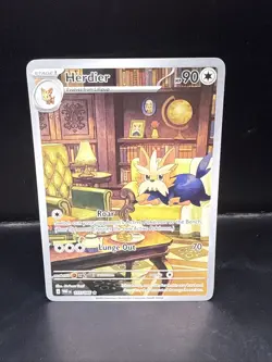 Pokemon TCG Herdier White Flare Illustration Rare Card 155/086 NM - Image 3