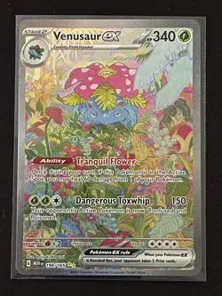 Pokemon TCG Scarlet & Violet 151 Venusaur EX SIR Holo Card 198/165 - Image 1