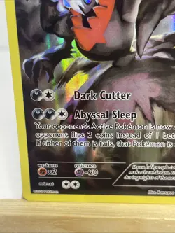 2016 Pokemon TCG Darkrai Holo Full Art Black Star Promo Card XY114 LP - Image 5