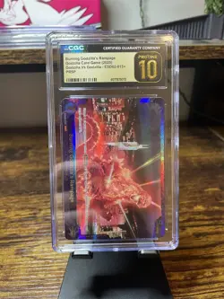 POP 5! Burning Godzilla's Rampage-Godzilla Card Game Promo- CGC PRISTINE 10 - Image 1