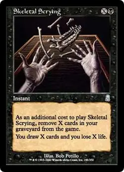 MTG MAGIC THE GATHERING - SKETETAL SCRYING - ODYSSEY - NEAR MINT! - Image 1