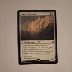 x1 Crystal Barricade R MTG Foundations M/NM, English - Image 1