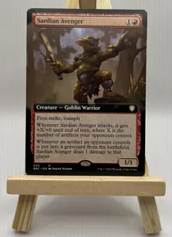 MTG Sardian Avenger (Extended Art) 43 FOIL The Brothers' War Rare - Image 1