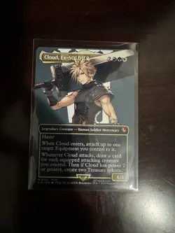 2025 Magic the Gathering Final Fantasy Cloud, Ex-SOLDIER Borderless #0202 Normal - Image 1