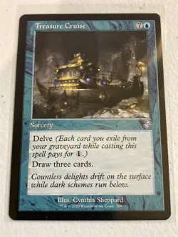 mtg retro frame Treasure Cruise, Time Spiral Remastered, unplayed - Image 1