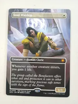 Magic The Gathering Soul Warden Borderless SPG DSK Special Guest #0065 NM MTG - Image 1