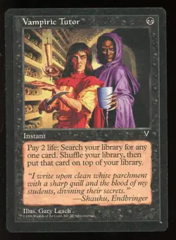 Visions Vampiric Tutor ~ Vintage MTG/Magic ~ MP Condition - Image 1