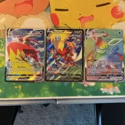 Pokemon TCG Blaziken VMAX V Glaceon VMAX Evolving Skies Card Lot English - Image 1