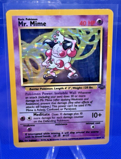 Pokemon TCG Mr. Mime Jungle 6/64 Holo Unlimited Holo Rare - Image 4