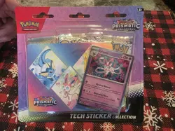 Pokemon TCG SEALED Prismatic Evolutions Tech Sticker Collection 2025 NM - Image 1