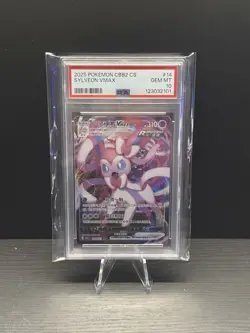 2025 POKEMON SIMPLIFIED CHINESE CBB2 C-GEM PACK VOL 2 #14 SYLVEON VMAX PSA 10 - Image 1