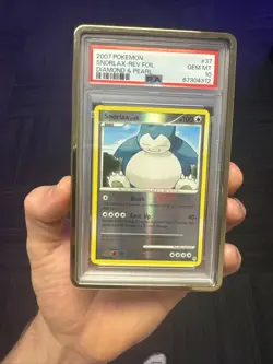 2007 Pokemon Snorlax Reverse Holo Diamond & Pearl - PSA 10 GEM MINT - POP 1 - Image 1