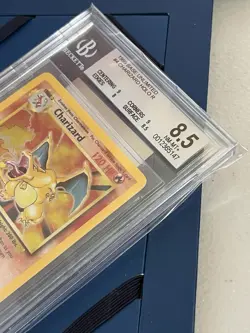 1999 Pokemon TCG Charizard Base Set 4/102 Unlimited Holo Rare BGS 8.5 subgrades - Image 5
