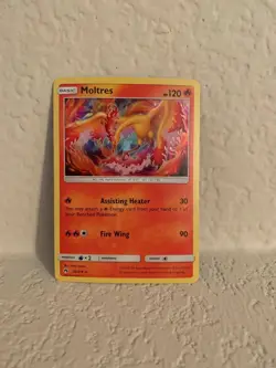 Pokemon TCG: Moltres, Cracked Ice Holofoil / Sun and Moon - Lost Thunder - Image 1
